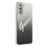 Guess GUHCS21SPCUGLSBK S21 G991 black hardcase Glitter Gradient Script - imagine 4
