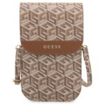 Guess Handbag GUWBHGCFSEW brown GCube Stripe - imagine 2