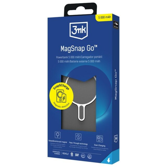 Powerbank 3MK MagSnap Go 5000mAh 20W      USB-C szary - imagine 7
