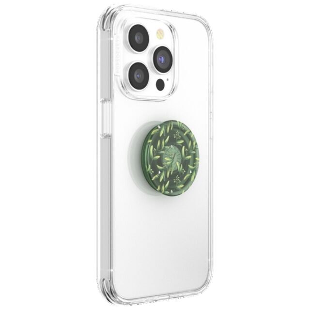 Grip and stand for phone Popsockets PlantCore Grip Olive green 807373 - imagine 6