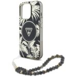 Case Guess Palm Trees Triangle Pearl Strap MagSafe for iPhone 16  Pro Max black - imagine 5