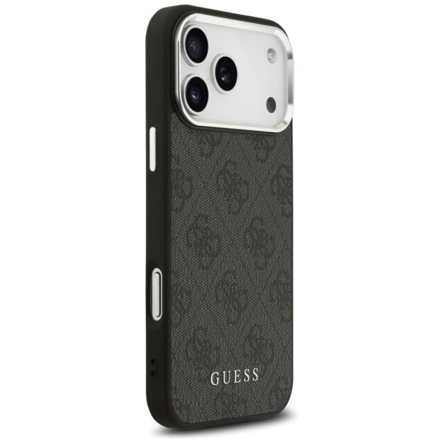 Case Guess 4G Classic Logo MagSafe for iPhone 17 Pro Max black - imagine 4