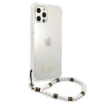 Guess GUHCP12MKPSWH iPhone 12/12 Pro 6,1" Transparent hardcase White Pearl - imagine 4