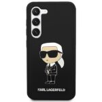 Karl Lagerfeld KLHCS23SSNIKBCK S23 S911hardcase black Silicone Ikonik - imagine 3