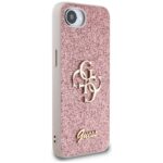 Case Guess Fixed Glitter Big 4G for iPhone 16e pink - imagine 4