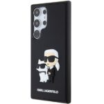 Karl Lagerfeld KLHCS24L3DRKCNK S24 Ultra S928 black hardcase 3D Rubber Karl&Choupette - imagine 2