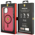 Ferrari FEHMP14SURKR iPhone 14 / 15 / 13 6.1" red hardcase Translucent Magsafe - imagine 8