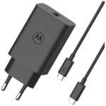 Charger wall Motorola TurboPower 68W USB-C with cable USB-C to USB-C 1m black