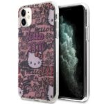 Hello Kitty HKHCN61HDGPTP iPhone 11 / Xr 6.1"pink hardcase IML Tags Graffiti