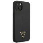 Guess GUHCP13SSLTGK iPhone 13 mini 5,4" black hardcase Silicone Triangle - imagine 4