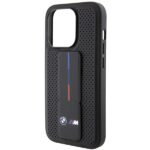 Case BMW BMHCP15LGSPPRK iPhone 15 Pro 6.1" black hardcase Grip Stand Smooth & Perforated - imagine 7