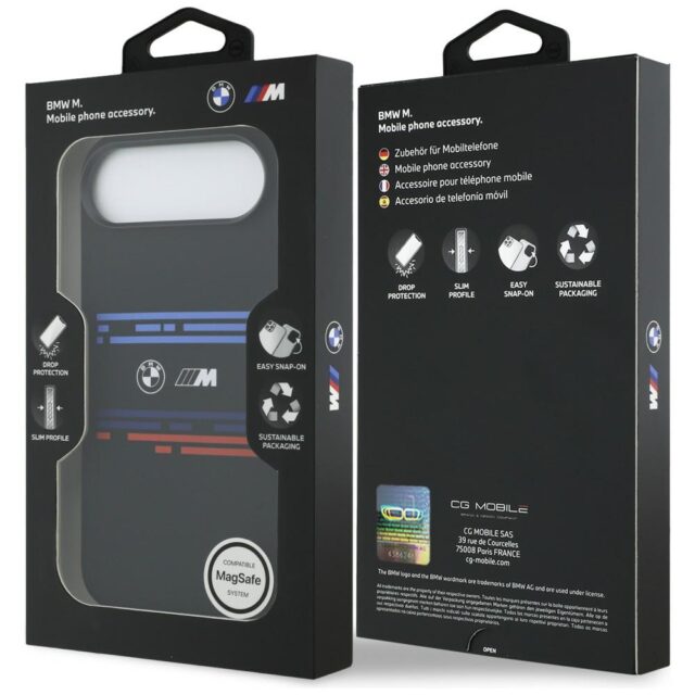 BMW M Silicon Horizontal Line MagSafe Case for iPhone Air Black - imagine 8