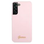Guess GUHCS22MLSLMGLA S22+ S906 lavender hardcase Silicone Script Metal Logo - imagine 3