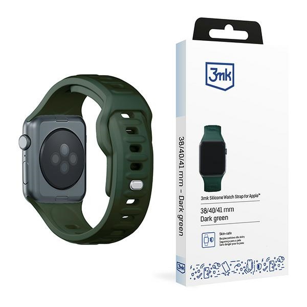 cps-a4c50e777c7bf98ae02e3cedcdde0976-2025-12-05-19-50-08 3MK Silicone Watch Strap dark green for Apple Watch 38/40/41mm - imagine 1