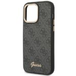 Guess GUHCP14XHG4SHK iPhone 14 Pro Max 6,7" black hard case 4G Vintage Gold Logo - imagine 6