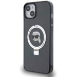 Karl Lagerfeld KLHMP15SHMRSKHK iPhone 15/ 14 / 13 6.1" black hardcase Ring Stand Karl Head Ma - imagine 2