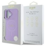 Guess GUHMP16SPSAHMCU iPhone 16 6.1" purple hardcase Saffiano MagSafe - imagine 8