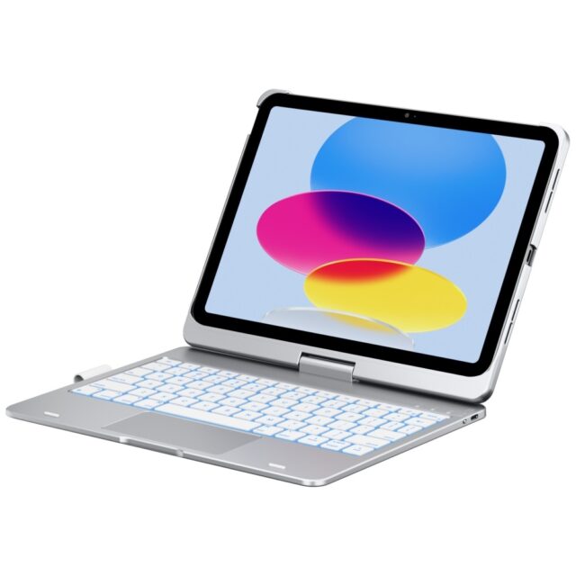 Case Flexbook Touch Typecase with keyboard for iPad 11" (A16) 2025 / iPad 10.9" 2022 silver - imagine 6
