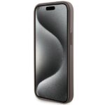 Guess GUHCP15SPGS4TDW iPhone 15 / 14 / 13 6.1" brown hardcase Grip Stand 4G Triangle Strass - imagine 5