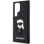 Karl Lagerfeld KLHCS24L3DRKINK S24 Ultra S928 black hardcase 3D Rubber Ikonik - imagine 6