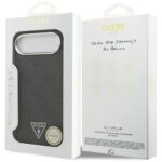 Case Guess 4G Triangle Logo MagSafe for iPhone Air black silver - imagine 8