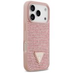 Case Guess Rhinestone Triangle Logo for iPhone 17 Pro pink - imagine 4