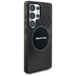 Case AMG Transparent Rhombs MagSafe for Samsung Galaxy S25 Ultra black - imagine 4