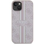 Guess GUHMP14MP4RPSP iPhone 14 Plus / 15 Plus 6.7" pink hardcase 4G Printed Stripes MagSafe - imagine 3