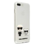 Karl Lagerfeld KLHCI8LCKTR iPhone 7/8 Plus hardcase Transparent Karl & Choupette - imagine 4