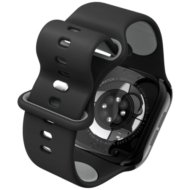 Band Spigen Nano Pop for Apple Watch  6/7/8/9/10/11/SE/SE 3 (40/41/42 mm) black - imagine 7