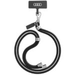 Audi uniwersalna smycz do telefonu 120cm 6mm crossbody black AU-CBL6-R8/D1-BK