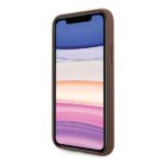 Guess GUHCN61G4GLBR iPhone 11 6,1" / Xr brown hard case 4G Stripe Collection - imagine 6