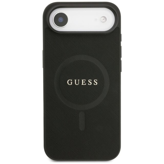 Guess Saffiano Classic Logo MagSafe Case for iPhone Air Black - imagine 3