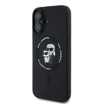 Karl Lagerfeld KLHMP16MSCMKCRHK iPhone 16 Plus 6.7" black hardcase Silicone Karl&Choupette Rin - imagine 2