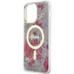 Guess GUHMP14XHCFWSA iPhone 14 Pro Max 6.7" khaki hardcase Flower MagSafe - imagine 6