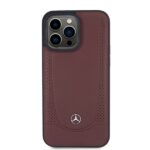 Mercedes MEHCP15XARMRE iPhone 15 Pro Max 6.7" Red Hardcase Leather Urban Bengale - imagine 3