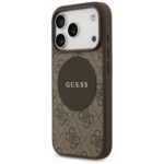 Case Guess 4G Circle Classic Logo        MagSafe for iPhone 17 Pro brown - imagine 2