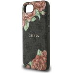 Case Guess 4G Flowers Print MagSafe for iPhone 16e black - imagine 6