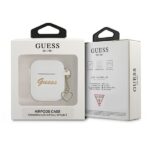 Guess  GUA2LSCHSH AirPods cover white Silicone Charm Heart Collection - imagine 3