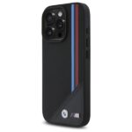 BMW BMHMP16L23PUTRK iPhone 16 Pro 6.3" black hardcase M Meshed Tricolor Stripes MagSafe - imagine 2