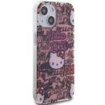 Hello Kitty HKHCP15SHDGPTP iPhone 15 /14 / 13 6.1" pink hardcase IML Tags Graffiti - imagine 4