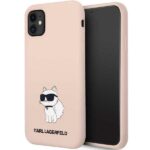 Karl Lagerfeld KLHCN61SNCHBCP iPhone 11/XR 6,1" hardcase pink Silicone Choupette