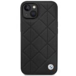 Case BMW BMHCP14S22RQDK iPhone 14 / 15 / 13 6.1" black Leather Quilted - imagine 3