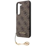 Guess GUHCS23SGF4GBR S23 S911 brown hardcase 4G Charms Collection - imagine 6