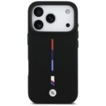 BMW M Silicon Tricolor Line MagSafe Case for iPhone 17 Pro Black - imagine 3