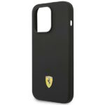 Ferrari FESSIHMP14XBK iPhone 14 Pro Max6.7" black hardcase Silicone Metal Logo Magsafe - imagine 7