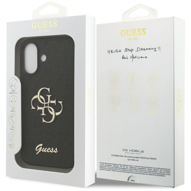 Guess Fixed Glitter Big 4G case for iPhone 17 black - imagine 8