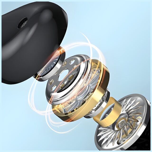 AWEI PC-7T USB-C 1.2m stereo headphones black - imagine 5