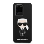 Karl Lagerfeld KLHCS69SLFKBK S20 Ultra G988 hardcase black Silicone Iconic - imagine 3