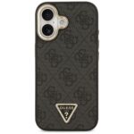 Case Guess 4G Triangle Logo MagSafe for iPhone 17 black gold - imagine 3